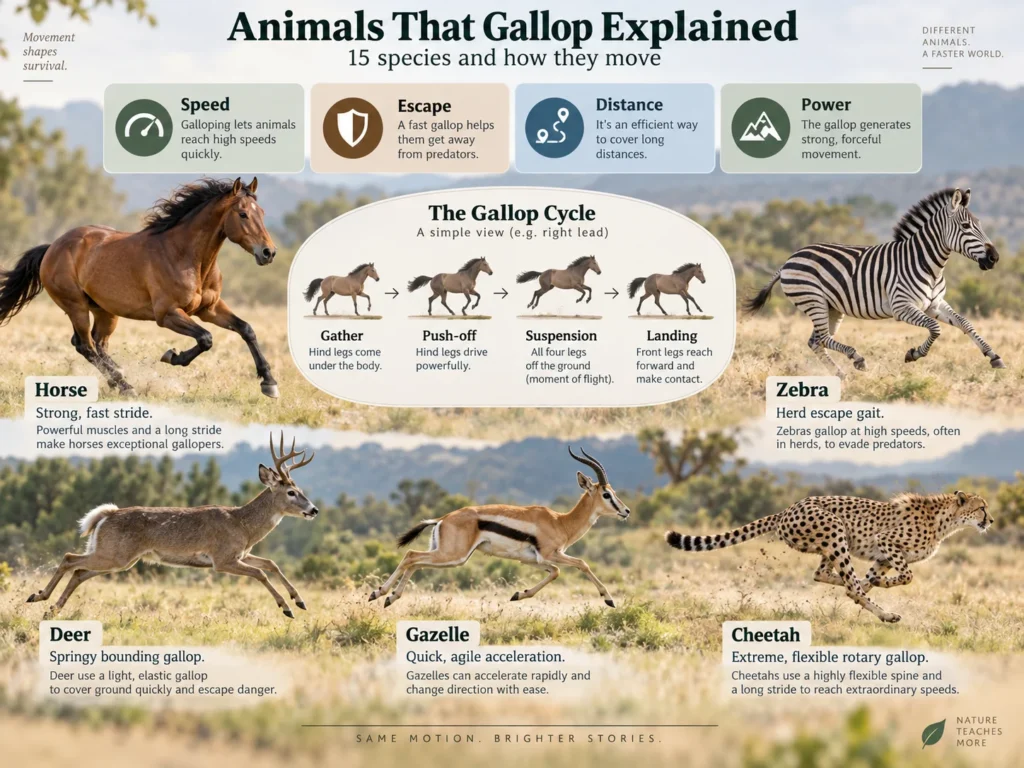 Animals that gallop explained