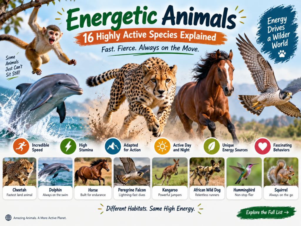 Energetic Animals 16 Highly Active Species Explained