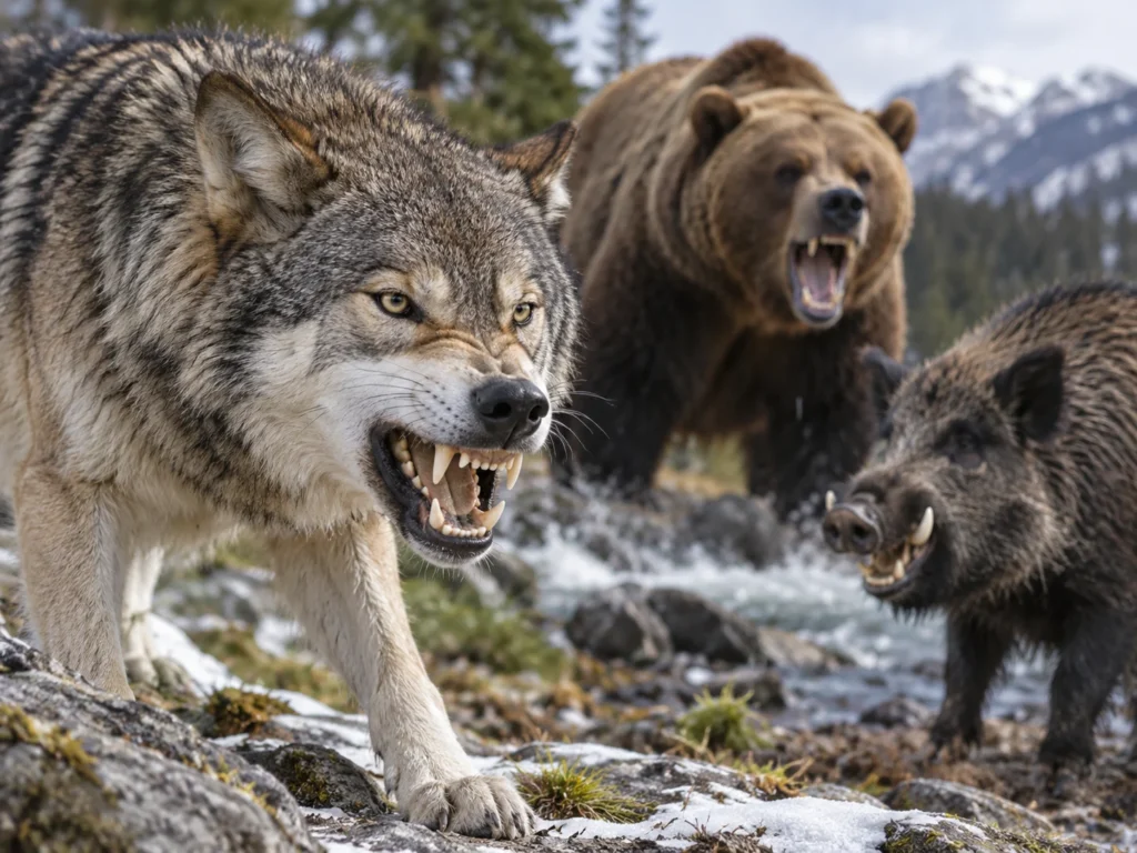 GROWL ANIMAL IMAGES
