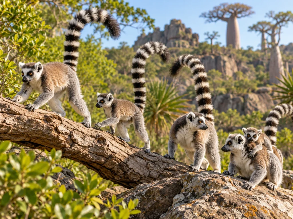 Primates With Long Tails ring tailed