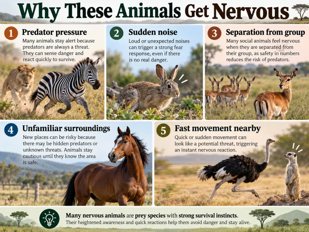 15 Anxious Animals and Why They Get Nervous explained