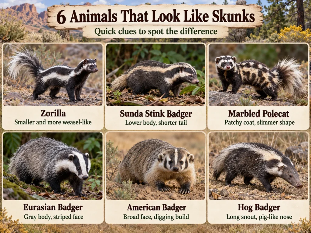 Animals Like Skunks 12 Look