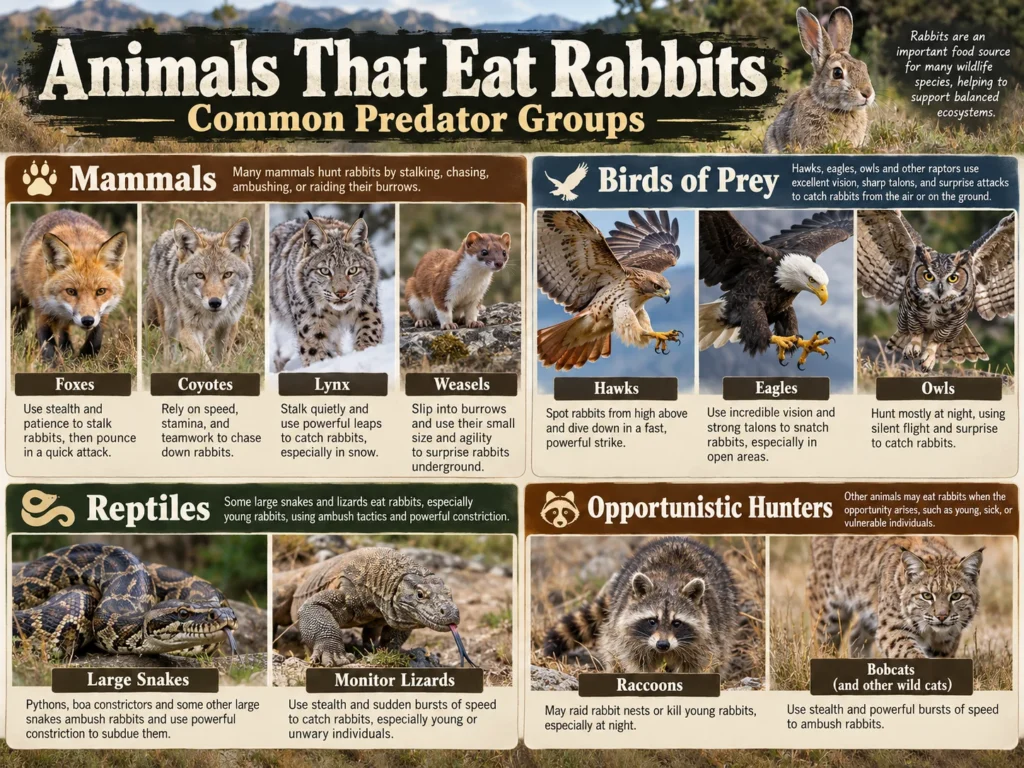Animals That Eat Rabbits 15 Predators Explained