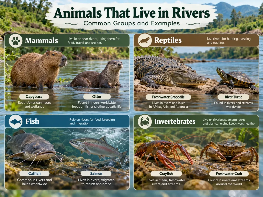 Animals That Live in Rivers