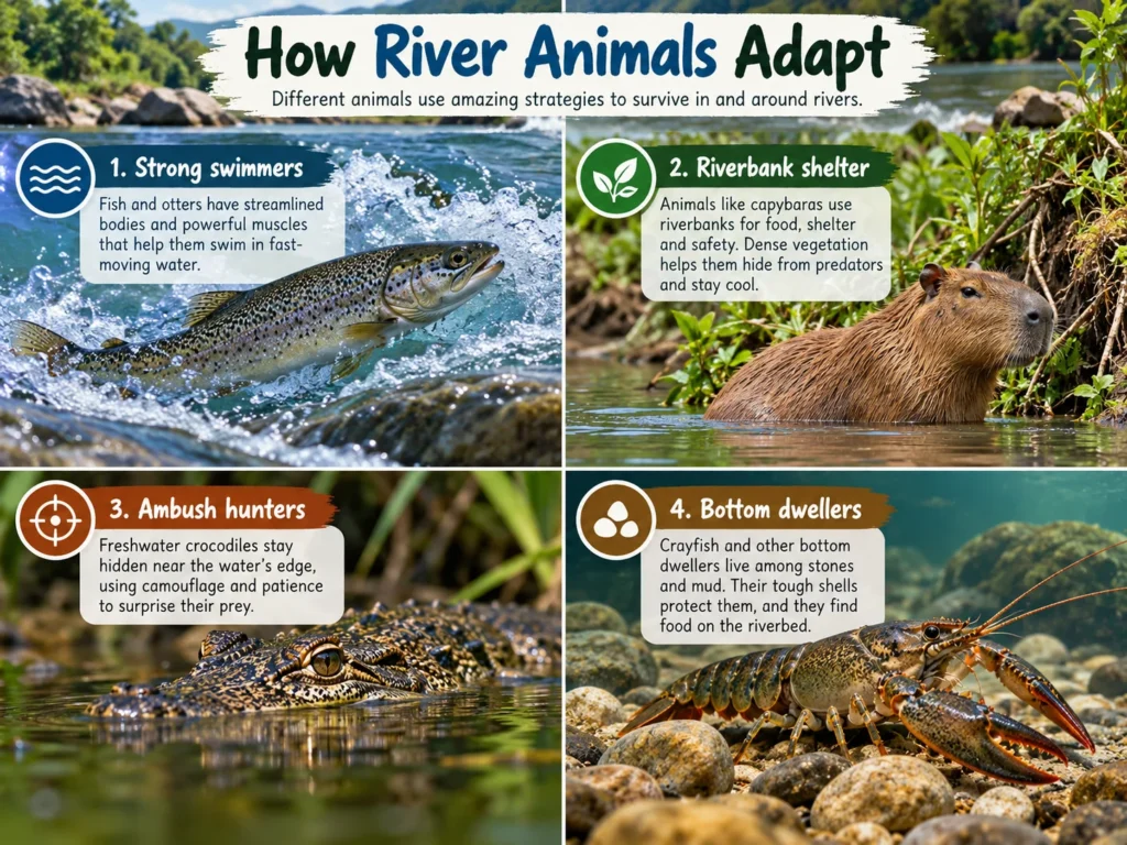Animals That Live in Rivers Explained