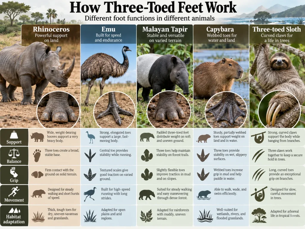Animals With 3 Toes explained