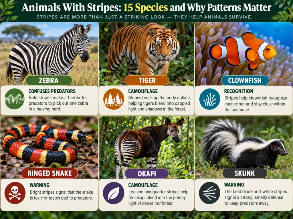 Animals With Stripes 15 explained