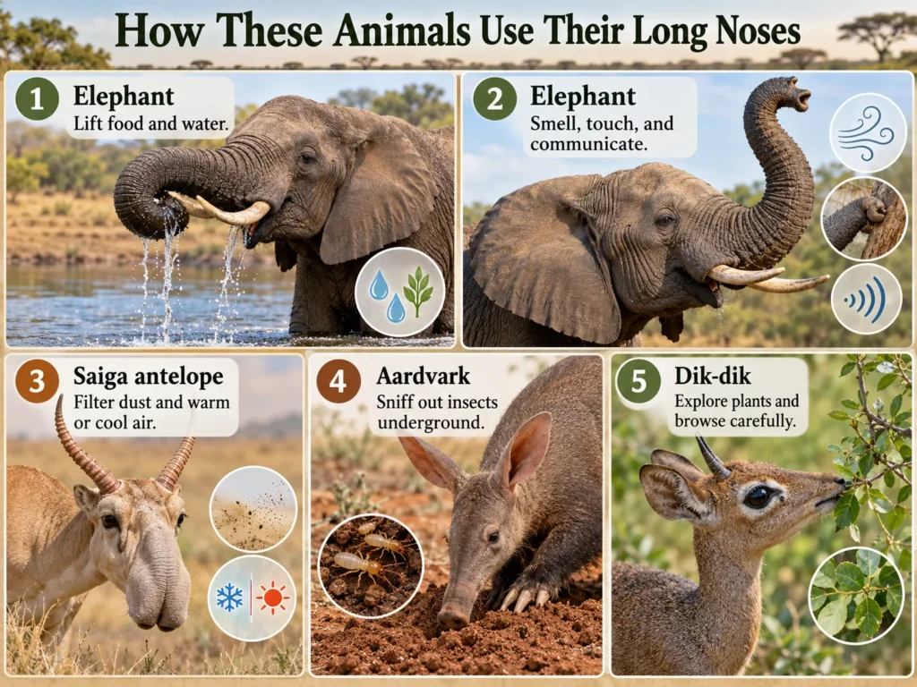 Animals With Trunks or Trunk-Like Noses