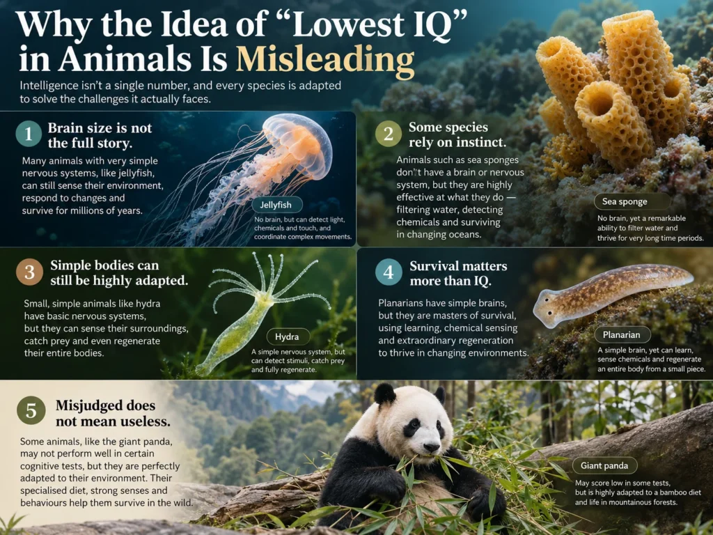 Animals With the Lowest IQ explained