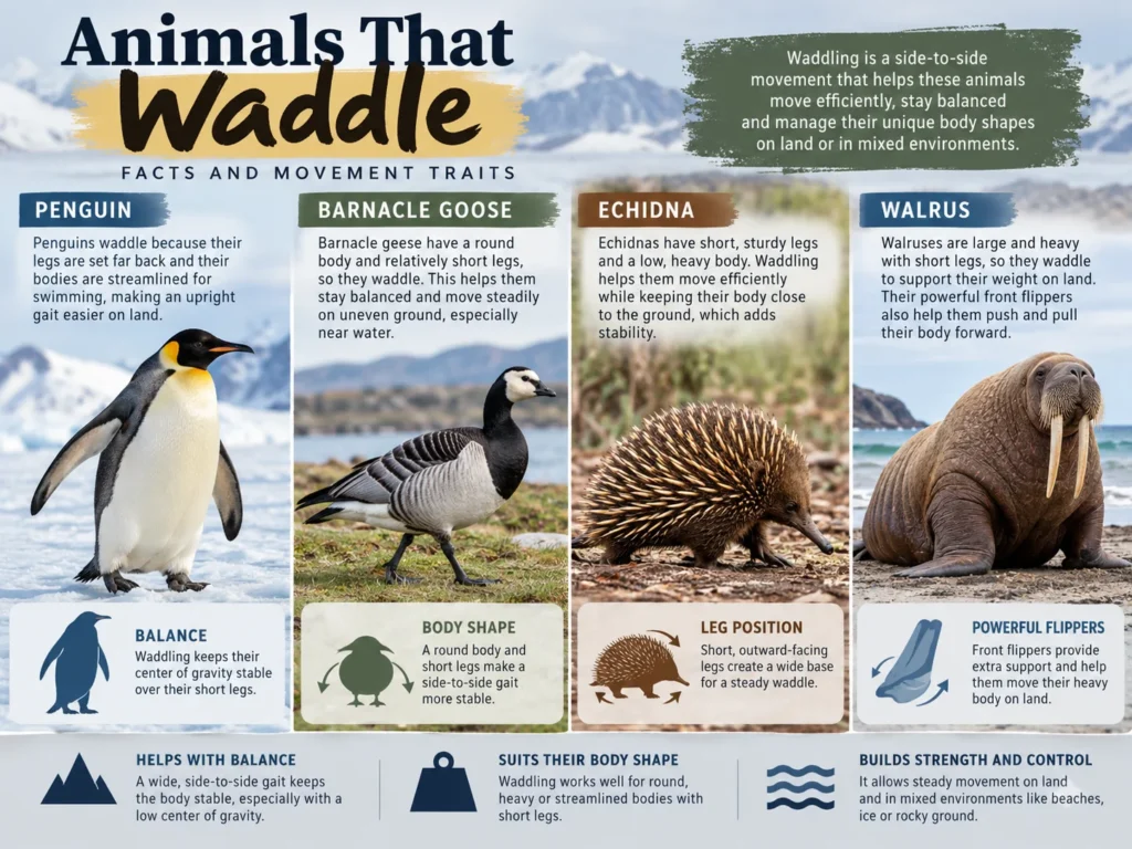 Animals that waddle 13 species