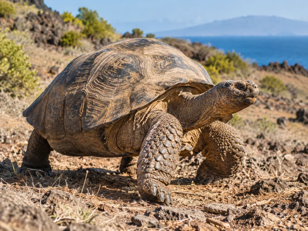 Animals with shells land turtle