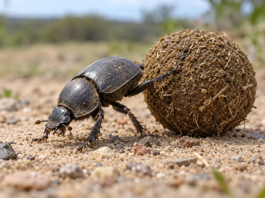 Dirtiest Animals Dung beetle