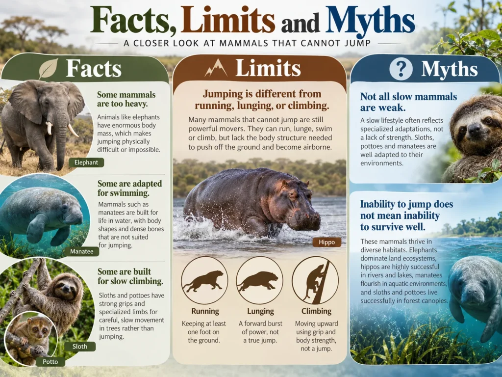 Mammals That Cannot Jump Explained