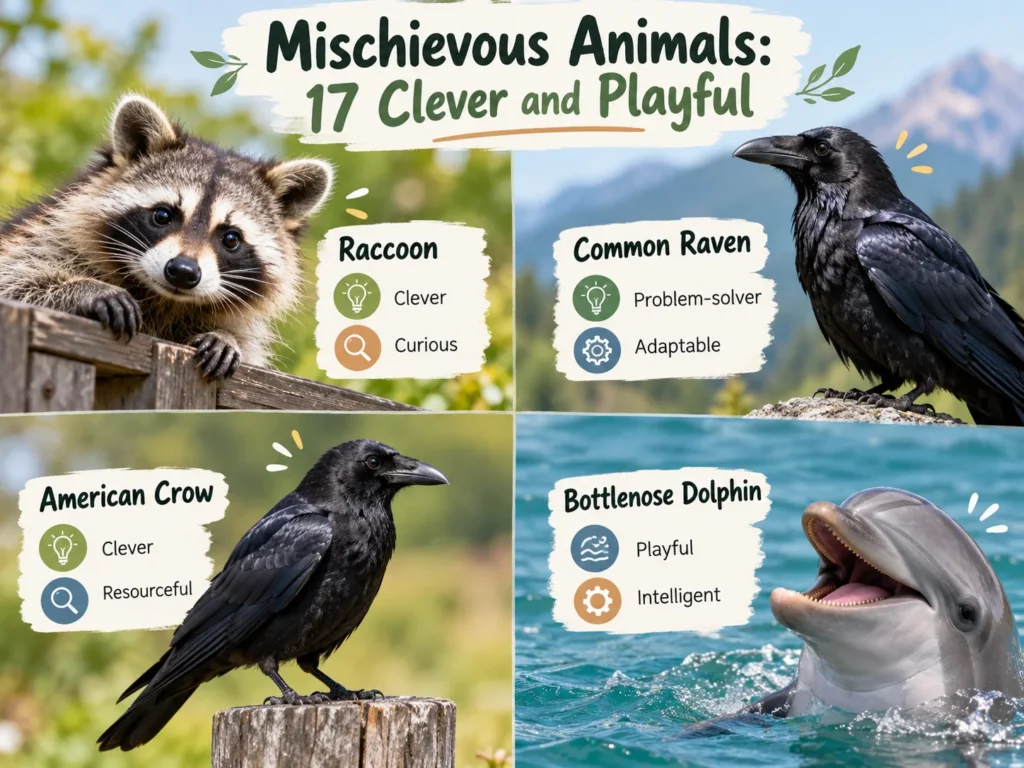 Mischievous Animals 17 Clever and Playful Species explained