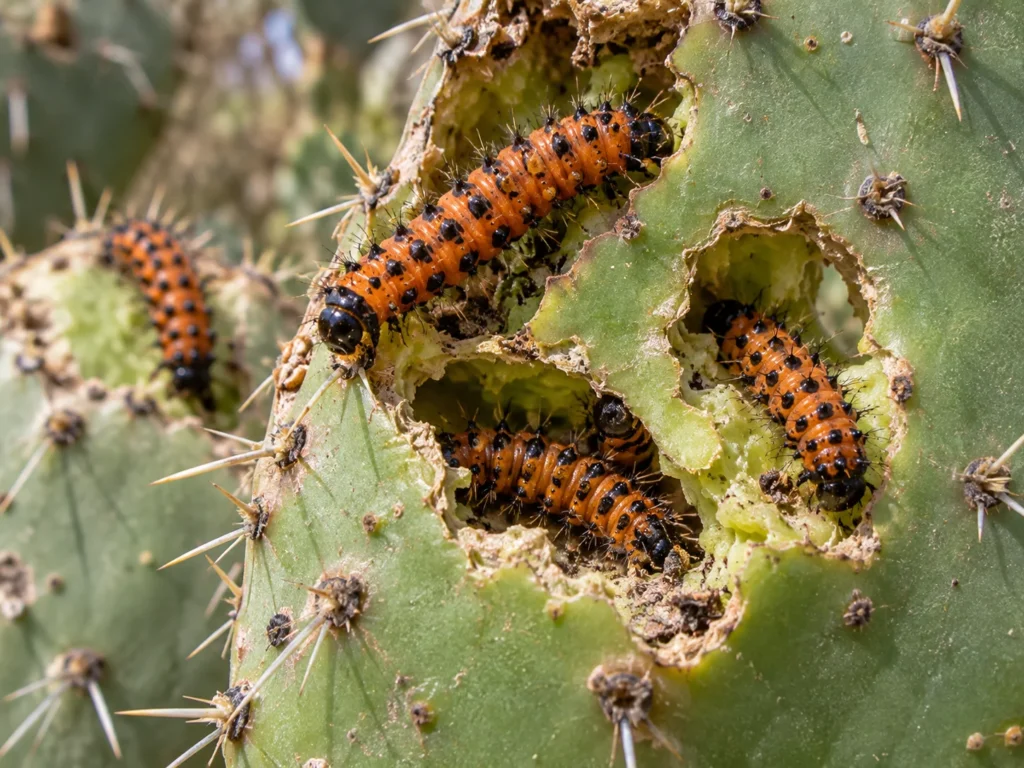 South American Cactus Moth Caterpillar