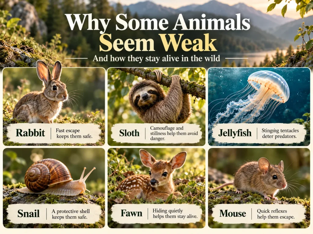 Weakest Animals and How They Survive in the Wild