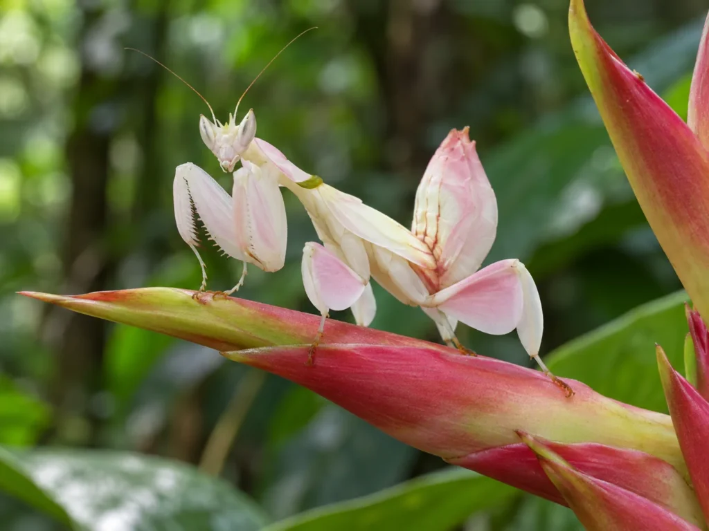 sneaky animals orchid mantis