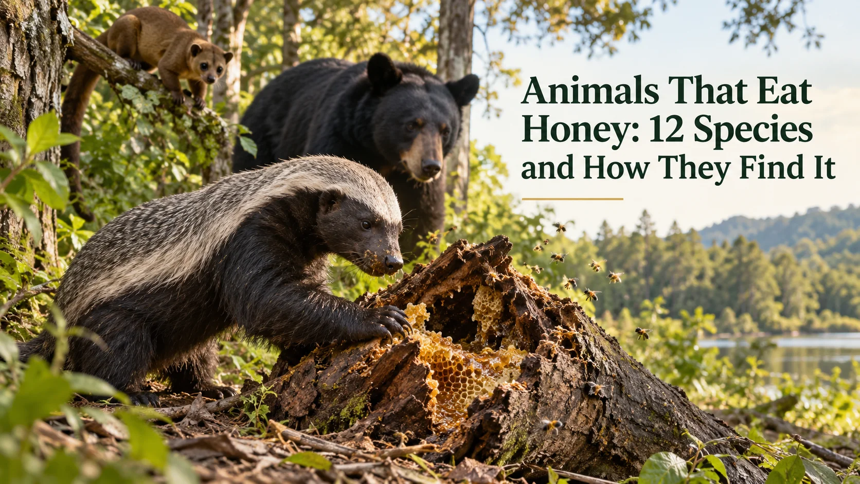 Animals that eat honey 12 species