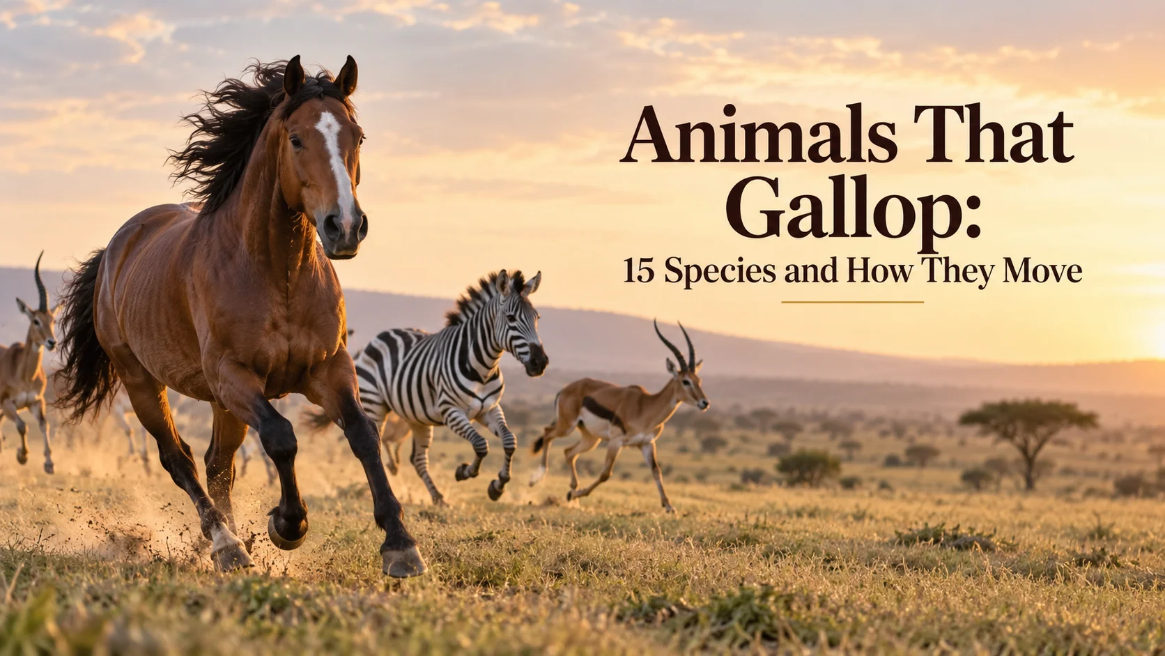 Animals that gallop 15 species