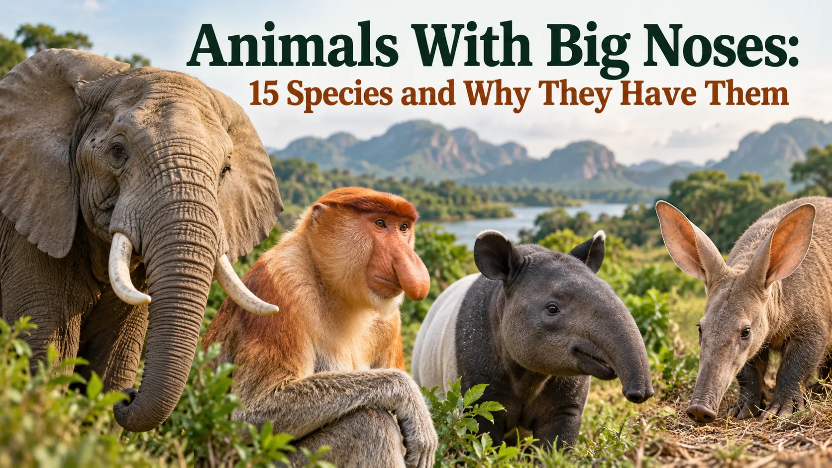 Animals with big nose 15 species