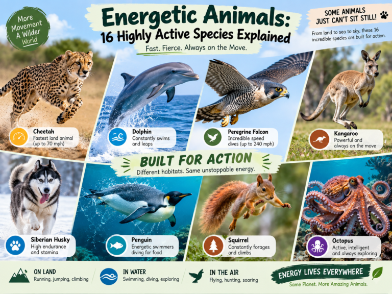 Energetic Animals 16 Active Species