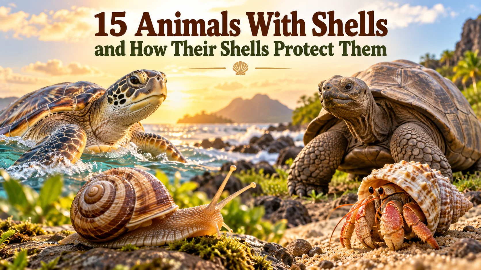 15 Animals With Shells and How Their Shells Protect Them
