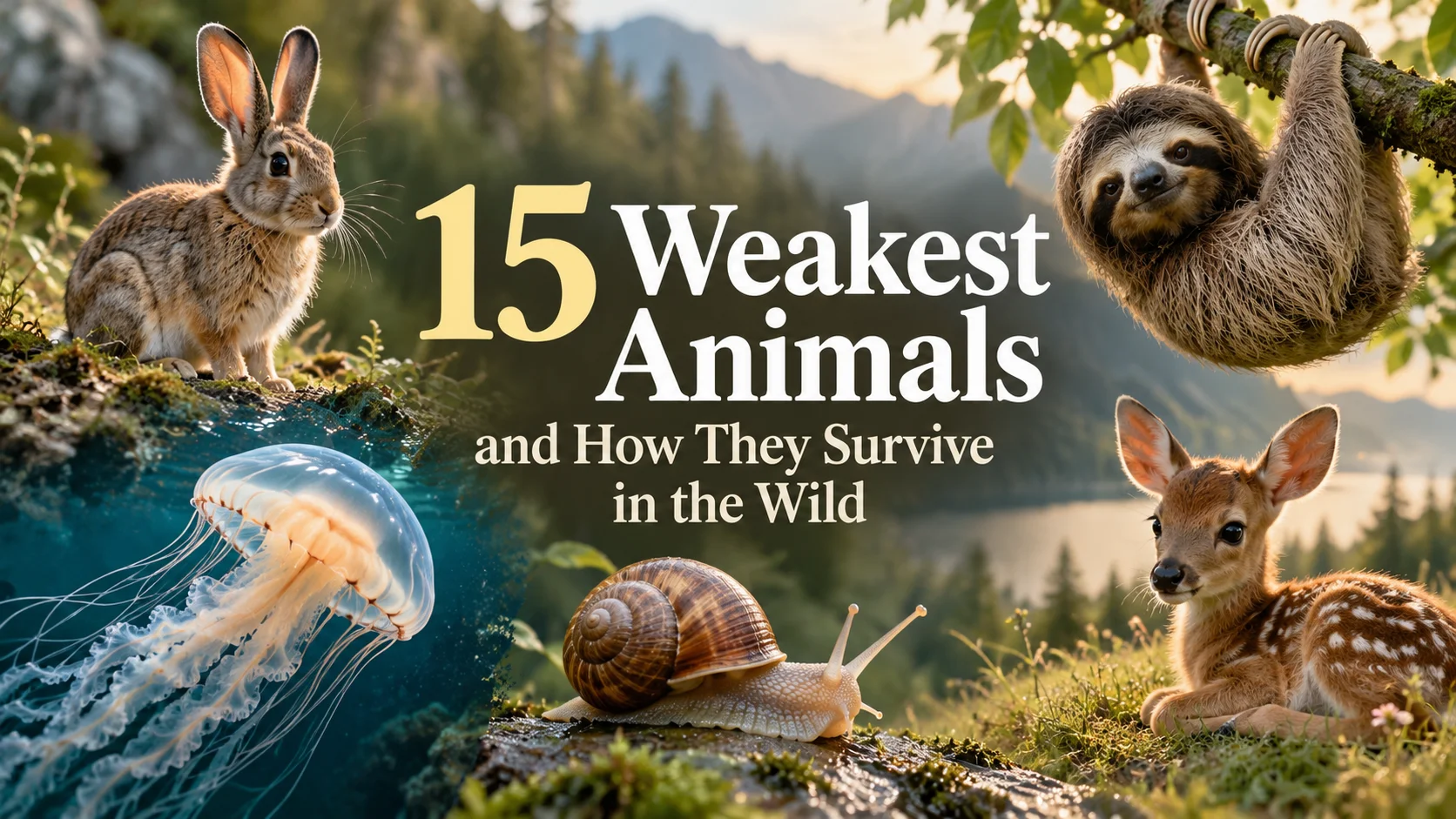 15 Weakest Animals and How They Survive in the Wild