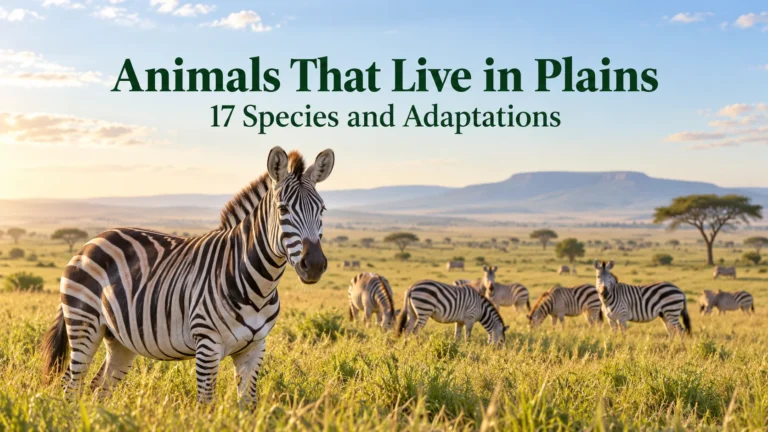 Animals That Live in Plains 17 Species and Adaptations