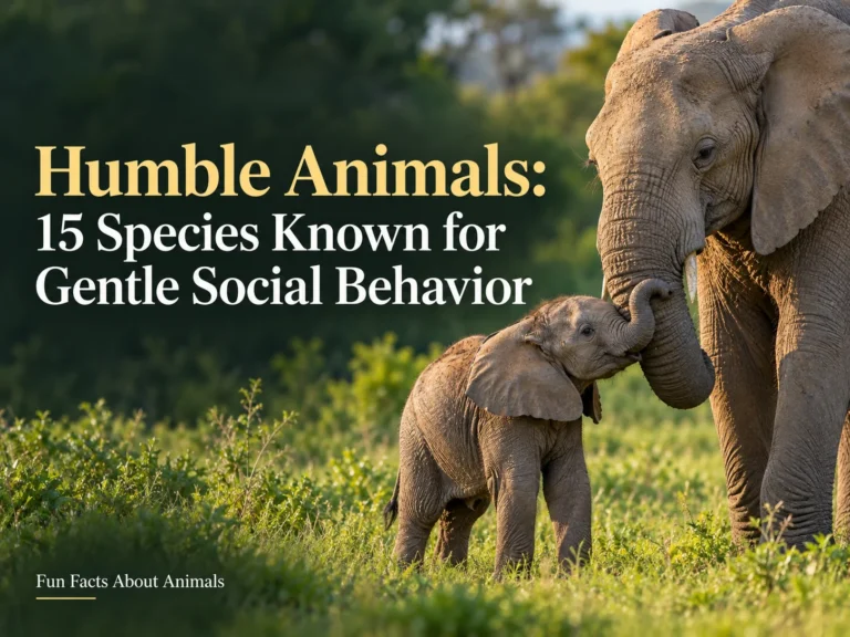 Humble Animals: 15 Species Known for Gentle Social Behavior