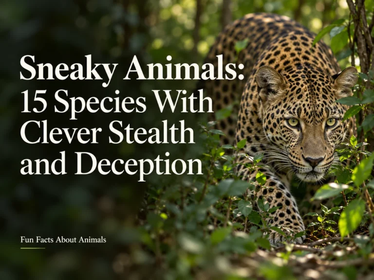 Sneaky Animals 15 Species With Clever Stealth and Deception