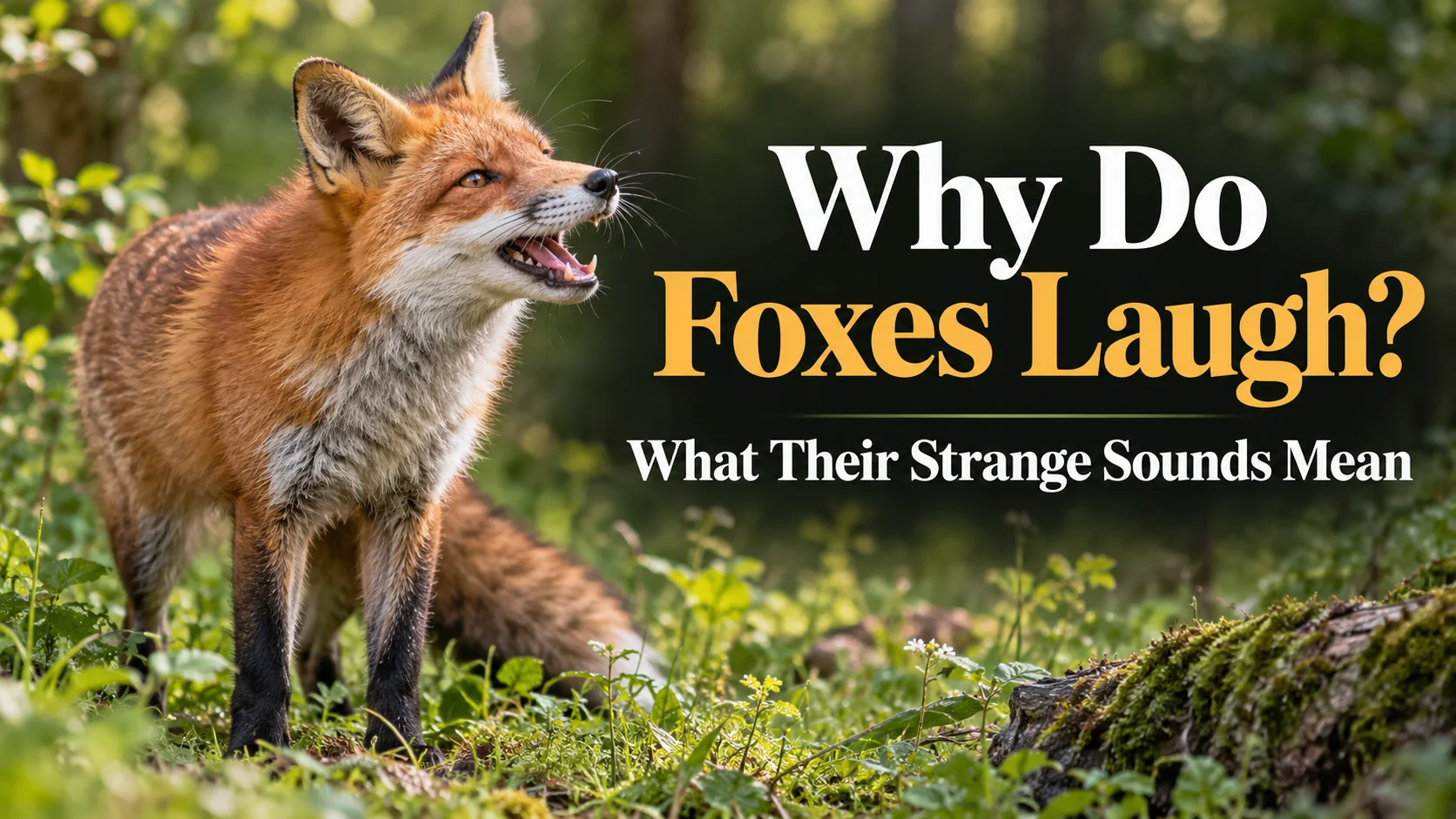 Why Do Foxes Laugh What Their Strange Sounds Mean
